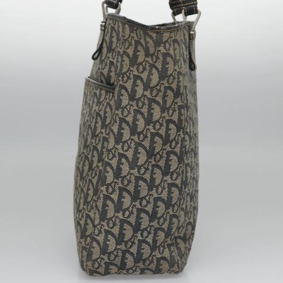 Christian Dior Trotter Canvas Tote Bag Navy Auth 113267 - Picture 5 of 16